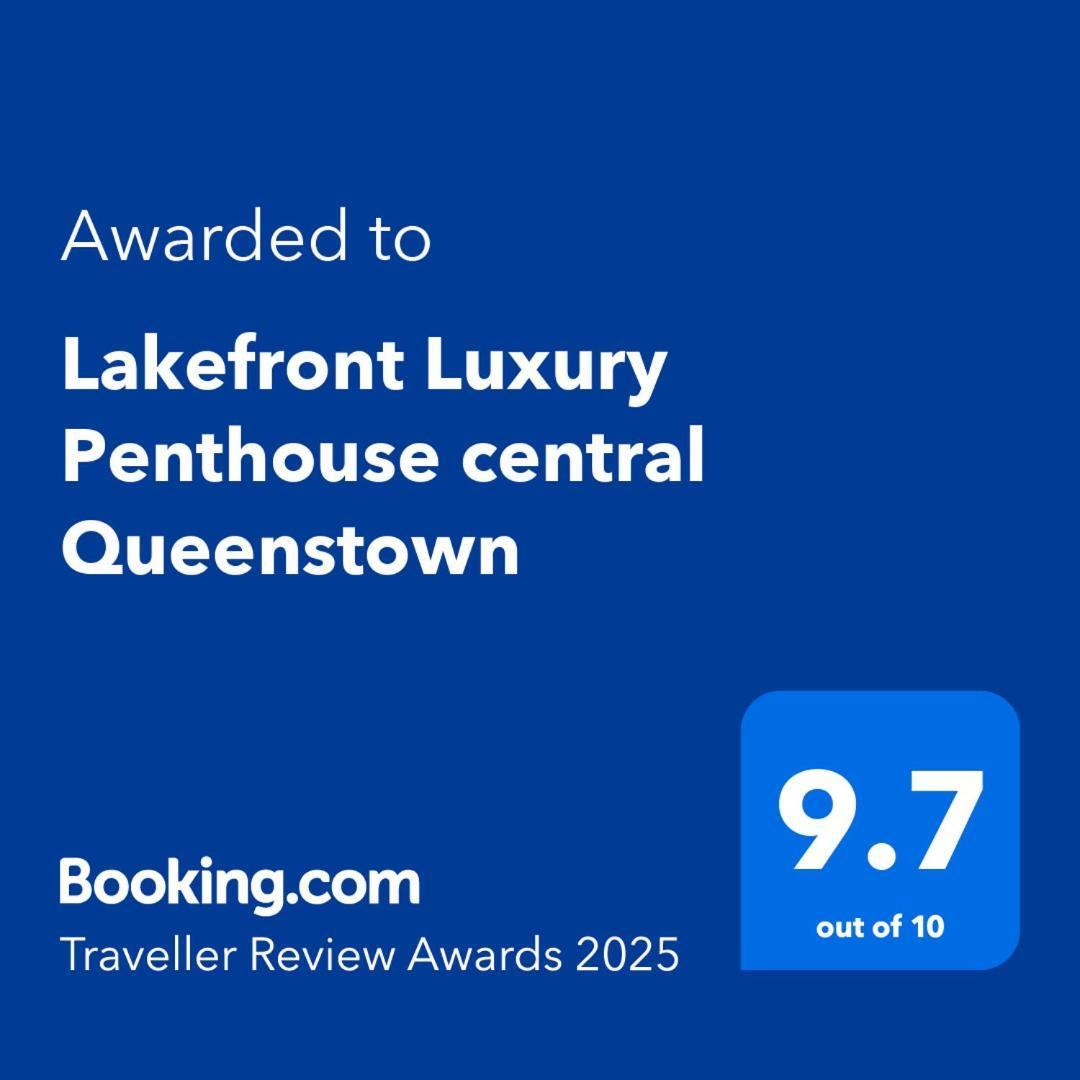 Lakefront Luxury Penthouse Central Queenstown Exterior foto